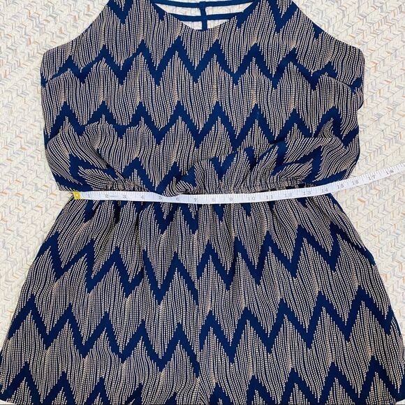 Ya Los Angeles navy tan zig zag romper lar… - Picture 6 of 9